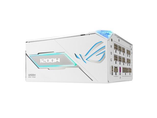 ASUS ROG Thor 1200W Platinum III WHITE EDITION PSU (80 PLUS Platinum Certified, ATX 3.1, GaN MOSFET, GPU-First Intelligent Voltage Stabilizer,...