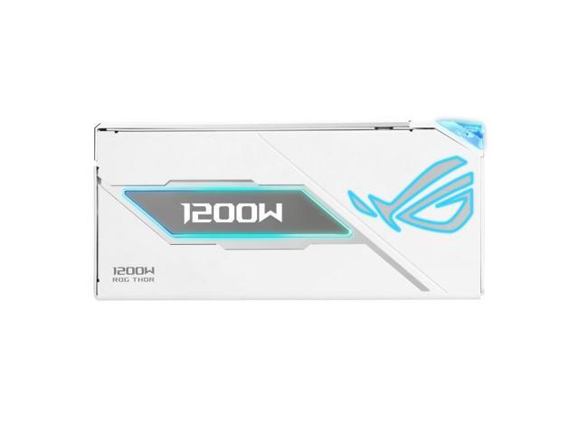ASUS ROG Thor 1200W Platinum III WHITE EDITION PSU (80 PLUS Platinum Certified, ATX 3.1, GaN MOSFET, GPU-First Intelligent Voltage Stabilizer,...