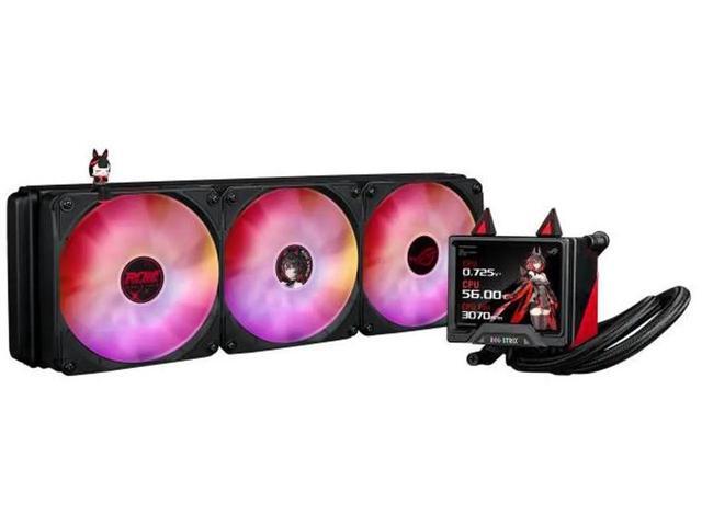 ASUS ROG STRIX 360 ARGB LCD RO HIME EDITION All-in-one Liquid CPU Cooler With 3.5 LCD, ASUS InfoHub Custom Animation, Asetek Pump, 3x ROG 120mm...