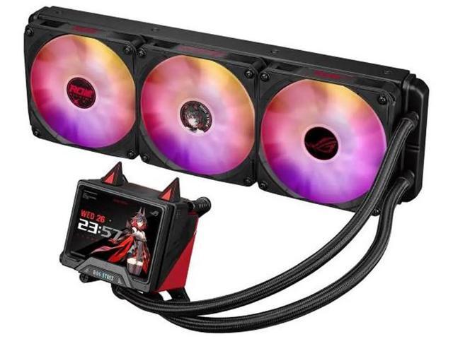 ASUS ROG STRIX 360 ARGB LCD RO HIME EDITION All-in-one Liquid CPU Cooler With 3.5 LCD, ASUS InfoHub Custom Animation, Asetek Pump, 3x ROG 120mm...
