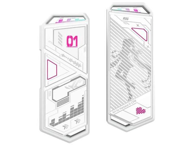 ASUS ROG STRIX SSD Enclosures MIKU Edition, USB 3.2 Gen 2x1 Type-C (10 Gbps), dual USB-C to C and USB-C to A cables, suitable for PCIe...