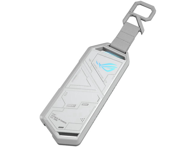ASUS ROG STRIX Arion White Aluminum Alloy M.2 NVMe SSD External Portable Enclosure Case Adapter, USB 3.2 Gen 2 Type-C (10 Gbps), USB-C to C and...