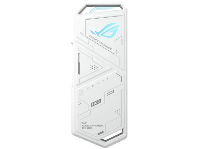 ASUS ROG STRIX Arion White Aluminum Alloy M.2 NVMe SSD External Portable Enclosure Case Adapter, USB 3.2 Gen 2 Type-C (10 Gbps), USB-C to C and...