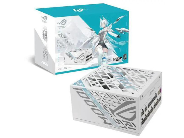 ASUS ROG STRIX 1000W Platinum Snow Edition,Gallium Nitride (GaN),80PLUS PLATINUM Certified Full Modular, Compatible with PCIe Gen 5.1 and ATX 3.1...