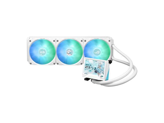 ASUS ROG STRIX 360 LCD Snow Square Screen Edition All-in-One Liquid CPU Cooler With 3.5 LCD, ASUS InfoHub Custom Animation, with pre-installed...