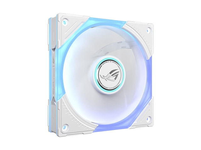 ASUS ROG Eurux GR120 ARGB Case Fan 1Pack, White,2600 RPM, 4.5 mmHO static pressure, 85 CFM airflow, daisy-chain cable design, three independent...