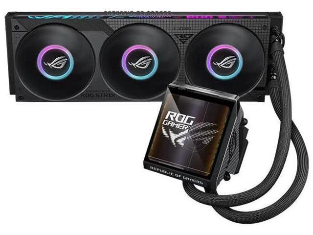 ASUS ROG Strix LC IV 360 ARGB LCD All-in-One (AIO) Liquid CPU Cooler 400mm tubing, AIO Q-Connector wireless cooling technology,5.08' IPS display ;...