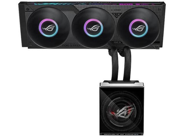 ASUS ROG Strix SLC IV 360 ARGB LCD All-in-One (AIO) Liquid CPU Cooler 250mm short tube, AIO Q-Connector wireless cooling technology,5.08' IPS...