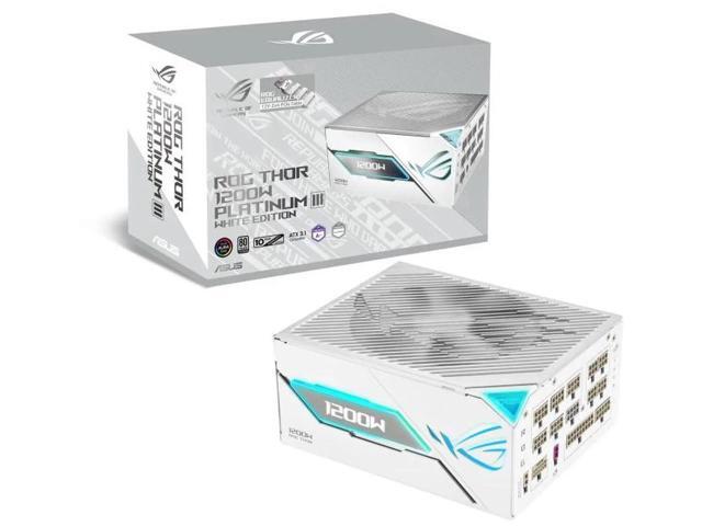 ASUS ROG Thor 1200W Platinum III ROG Equalizer White Edition PSU (2026)(80 PLUS Platinum Certified, ATX 3.1, GaN MOSFET, GPU-First Intelligent...