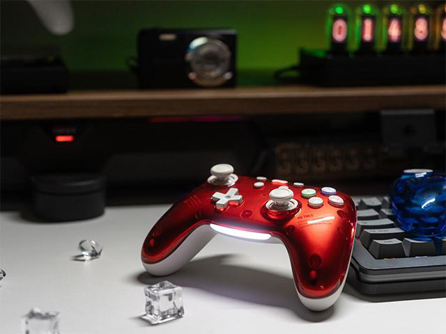 PB TAILS Crush Bluetooth Wireless HAll Joysticks Gaming Controllers Nintendo Switch PC STEAM 256RGB Colors adjustable Magcase