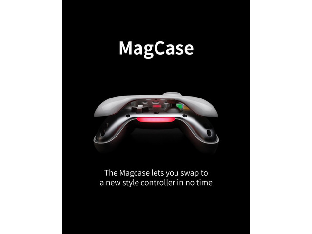 PB TAILS Crush Bluetooth Wireless HAll Joysticks Gaming Controllers China White Nintendo Switch PC STEAM 256RGB Colors adjustable Magcase
