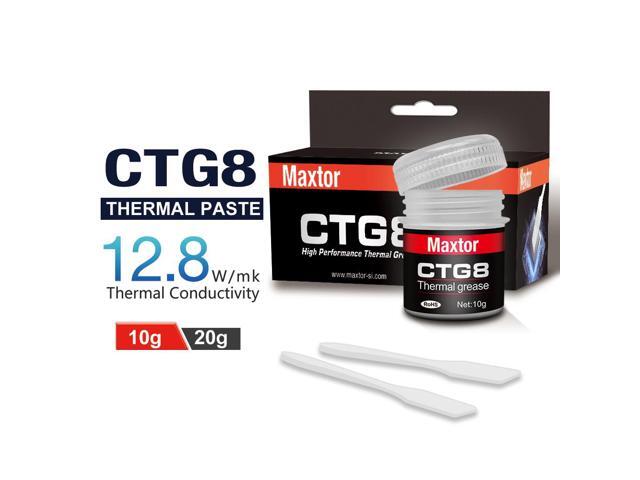 Maxtor Thermal CTG8 12.8W/mk thermal paste,Gaming grade CPU/GPU/cooling fan overclocking thermal grease,High TDP device cooling solution,4g syringe...
