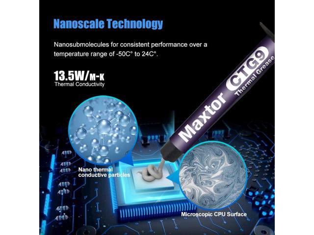 Maxtor Thermal CTG9EL 13.5W/mk thermal paste,Gaming grade CPU/GPU/cooling fan overclocking thermal grease,High TDP device cooling solution 8 g