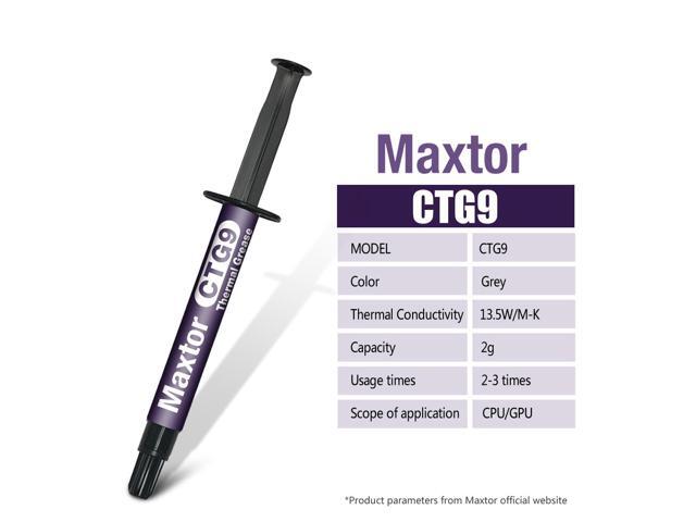Maxtor Thermal CTG9EL 13.5W/mk thermal paste,Gaming grade CPU/GPU/cooling fan overclocking thermal grease,High TDP device cooling solution 8 g