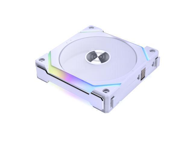 Lian Li UNI Fan SL120 V2 RGB White- UF-SL120V2-1W PC Cooling Computer ARGB Case Fans Heatsink Cooler(Single Pack- Without Controller)