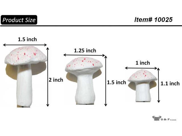G & F Products 10025WH Garden Miniature, 0.5-1.25' High, White