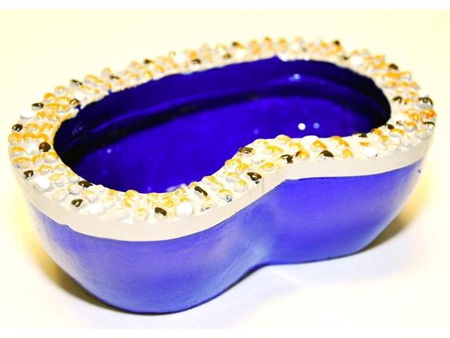 G & F Products MiniGardenn Fairy Garden Miniature Garden Pond,Blue