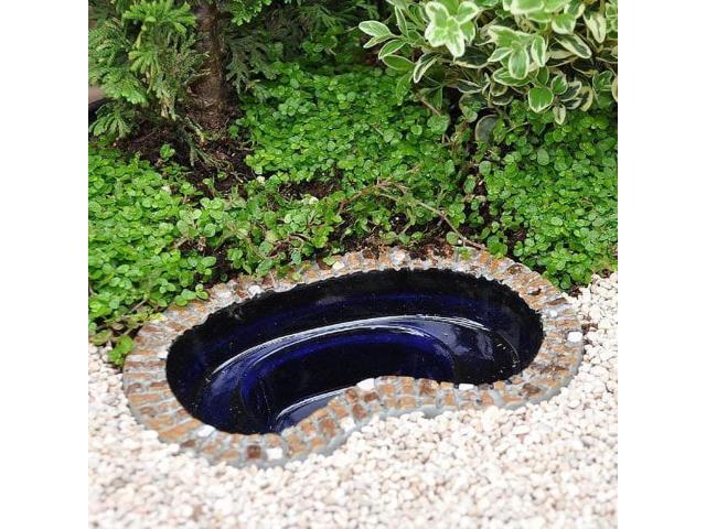 G & F Products MiniGardenn Fairy Garden Miniature Garden Pond,Blue