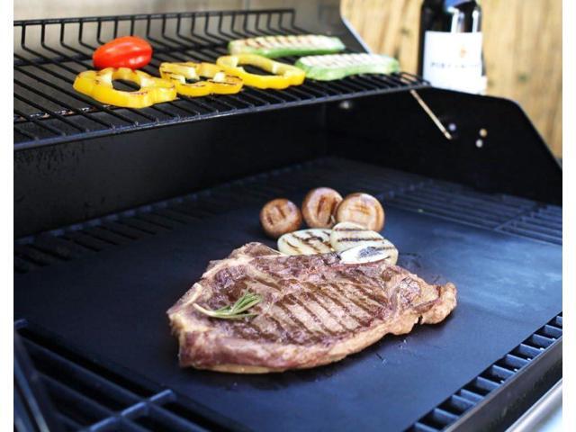 BBQ Grill Sheets Mat,100% Non Stick Safe,Extra Thick,Reusable and Dishwasher safe, 3 piece of (13'x15.75')
