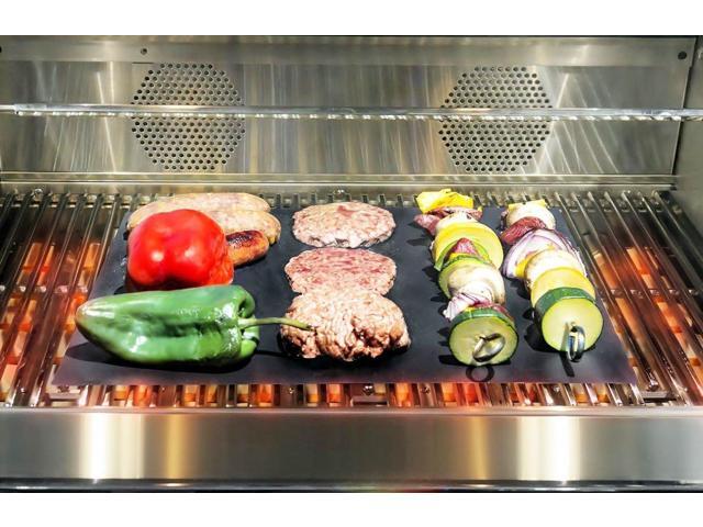 BBQ Grill Sheets Mat,100% Non Stick Safe,Extra Thick,Reusable and Dishwasher safe, 3 piece of (13'x15.75')