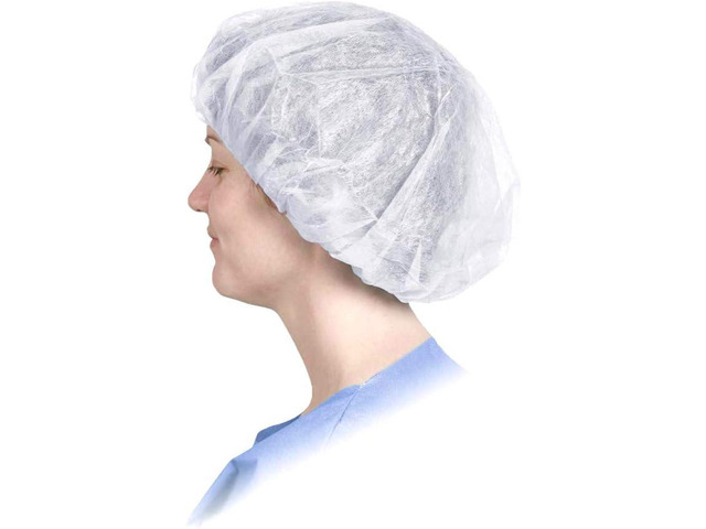 G & F Products 13040-100 Disposable Bouffant Caps Hair Net, Spun-Bonded Polypropylene, Non-Woven, Medical, Labs, Nurse, Tattoo, Food Service,...