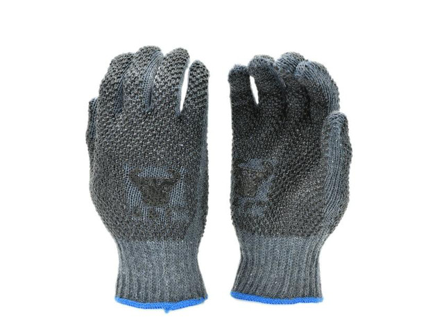 G & F Products Work Gloves 14431, PVC Dots, Natural Cotton, x-Large, 12 Pairs