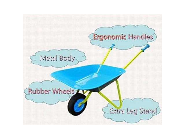 G & F Products Kids Wheelbarrow 10041 JustForKids, Garden Fun, 3+Years Old Real Metal