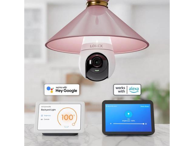 Lorex - 2K Wi-Fi Smart Lightbulb Camera (2-Pack) - White - image 8