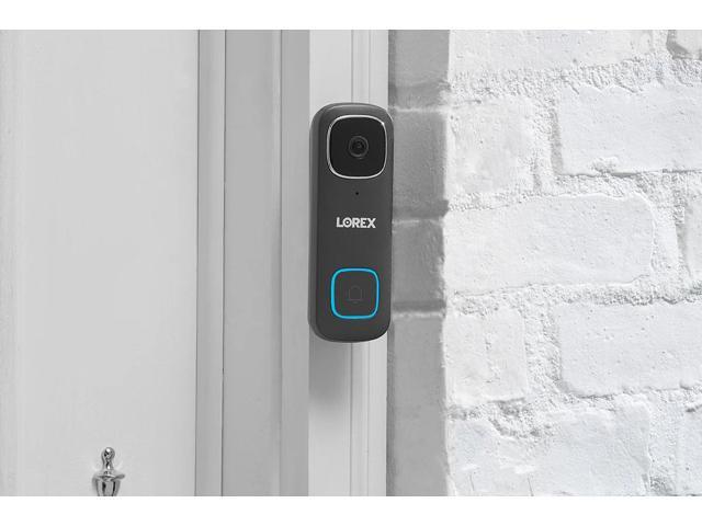 Lorex 1080p Wired WiFi Smart Video Doorbell Camera w/ No Subscription Fee - Smart Security Lighting, Motion Detection, 2 Way Talk, Includes 32GB...