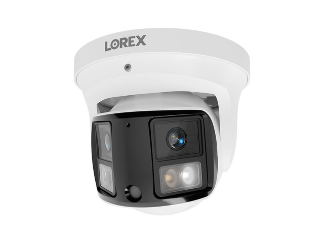 Lorex Connect X3 4K Dual-Lens Turret Camera with 190 Panoramic Coverage
