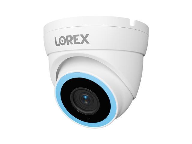 Lorex Connect V5 4K PoE Turret Cameras with Color Smart Security Lighting - White/Black