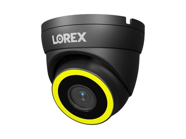 Lorex Connect V5 4K PoE Turret Cameras with Color Smart Security Lighting - White/Black