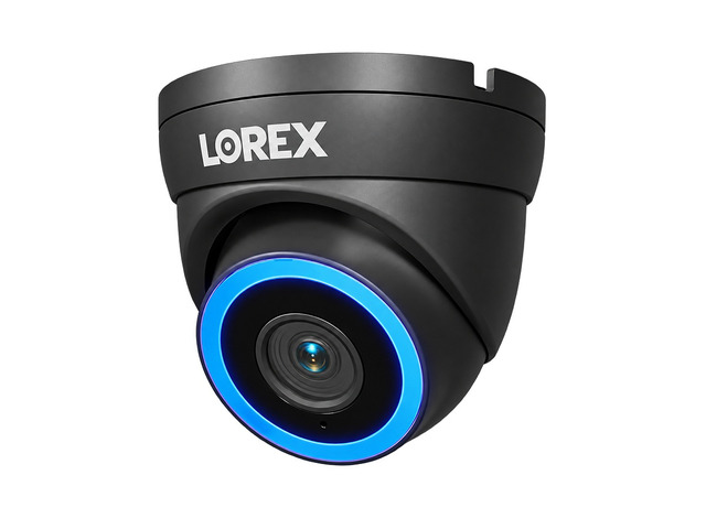 Lorex Connect V7 4K PoE Turret Camera with Color Night IQ+ - White/Black