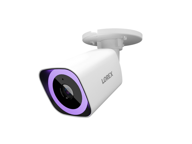 Lorex Connect V7 4K PoE Bullet Camera with Color Night IQ+ - White/Black