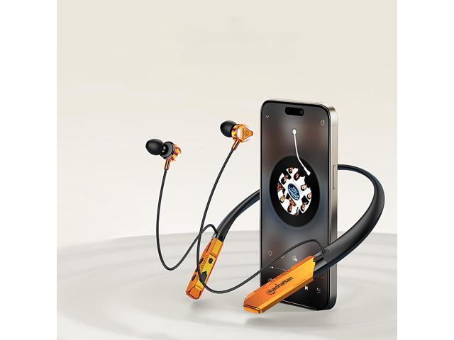 MANHATTAN Bluetooth Wireless Neckband Headphones Work Earbud Earphones with 15H Playtime, Noise-Isolating, IPX4 Water Resistant, Built-in Mic ...