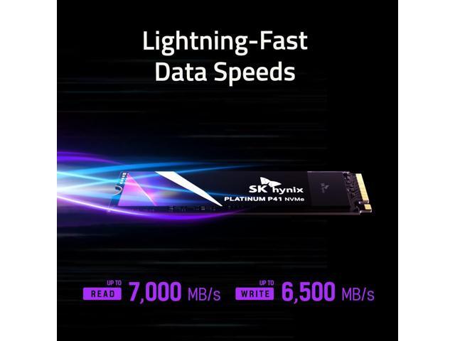 SK hynix Platinum P41 M2 SSD 2TB, M.2 2280 NVME PCIe Gen4.0 Internal SSD l Up to 7,000MB/S l with 176-Layer NAND Flash