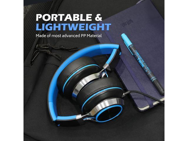 AILIHEN C8 Headphones Wired, On-Ear Headphones with Microphone and Volume Control Foldable Corded Stereo 3.5mm Headset for Smartphones Chromebook...