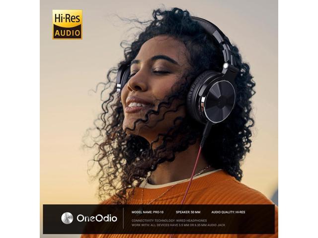 OneOdio Wired Over Ear Headphones Studio Monitor & Mixing DJ Stereo Headsets with 50mm Neodymium Drivers and 1/4 to 3.5mm Jack for AMP Computer...