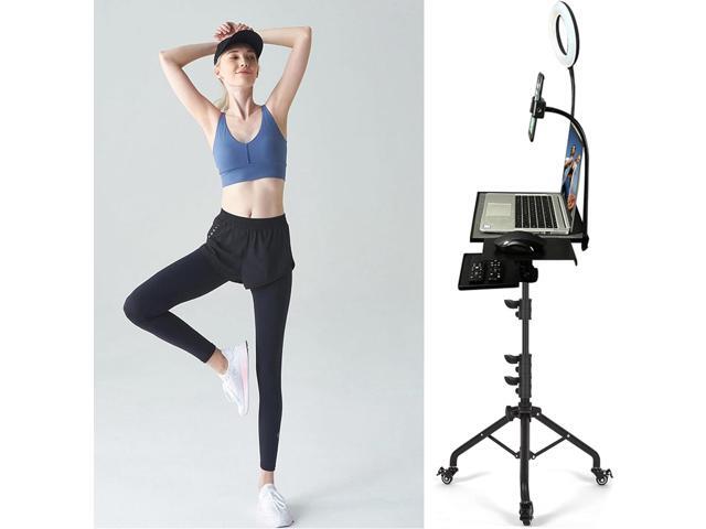 Projector Tripod Stand with Wheels Laptop Tripod Stand Projector Tripod Laptop Stand Floor Stand Live Stream stand Treadmill Stand Music Stand with...