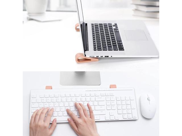 SUPBEE Universal Laptop/Computer Keyboard Stands, [4 Pack] Rubber Tilting Wedge Riser Holder for Desk, Ultra Compact Portable Ventilated Stand &...