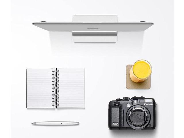 Vertical Laptop Stand for Desk [Adjustable] Sturdy Aluminum Dock Fits All Laptops (up to 20.3 inches) Space Saving, Modern Compact Holder,...