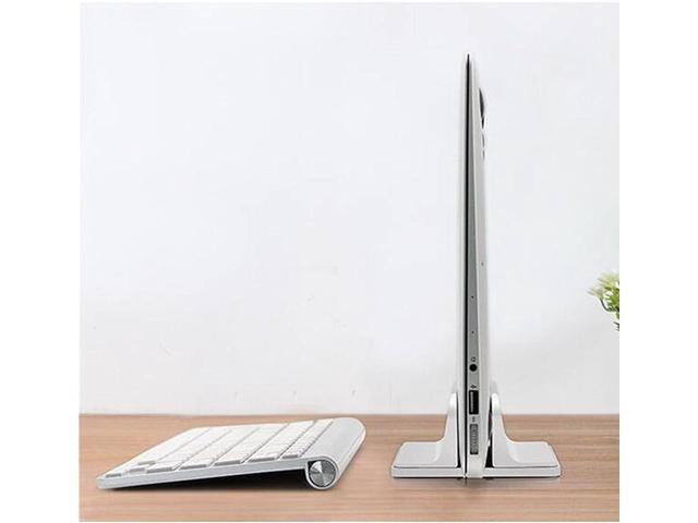 Vertical Laptop Stand for Desk [Adjustable] Sturdy Aluminum Dock Fits All Laptops (up to 20.3 inches) Space Saving, Modern Compact Holder,...