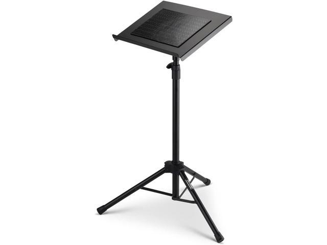 On-Stage LPT7000 Deluxe Laptop Stand, Adjustable Height and Tilt, Metal Construction, Black, Foldable