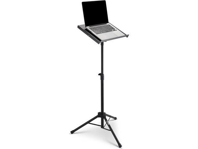 On-Stage LPT7000 Deluxe Laptop Stand, Adjustable Height and Tilt, Metal Construction, Black, Foldable
