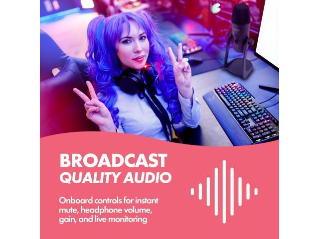 Movo UM700 Computer Condenser USB Gaming Mic with Adjustable Pickup Patterns - Microphone for PC, PS5, Podcasting, Streaming, ASMR