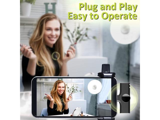 Wireless Mics, Wireless Clip on Microphones, Lapel Microphone A2d One Pair Two, for Android Phone, iPhone 15, Laptop, Video Recording