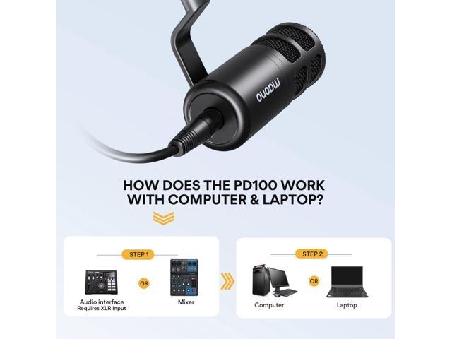 MAONO XLR Podcast Microphone, Cardioid Studio Dynamic Mic for Vocal Recording, Streaming, Voice-Over, Voice Isolation Technology, Metal Mic, Works...