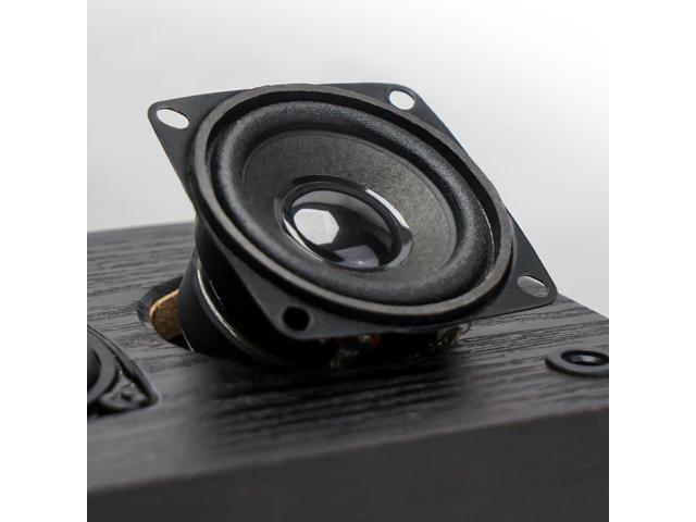Passive Bookshelf Speakers for Home Theater Surround Sound, Home Desktop Stereo Speakers with Crisper Sound and Classic Wood Grain for Record...