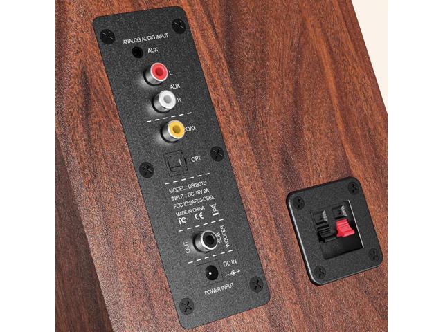 Saiyin Bluetooth Bookshelf Speakers for Record Player, Powered Studio Monitor Speaker with 5.2 Inch Woofer, Horn Tweeter and Optical RCA Inputs,...