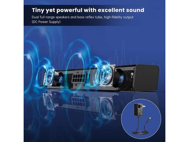 Sound Bar, BESTISAN 50 Watts Soundbar with HDMI, Optical, AUX, USB,Sub Out and Bluetooth Connection, DSP, Bass Adjustable, 16 Inch, Mountable